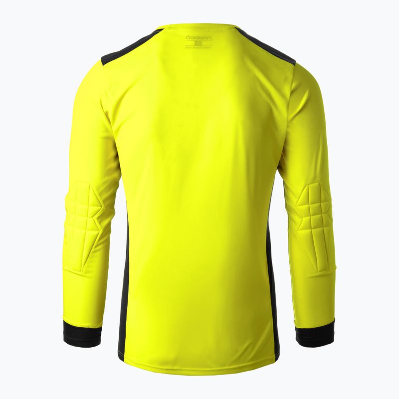 Men's goalkeeper jersey Reusch Match Longsleeve Padded safety yellow/black 2