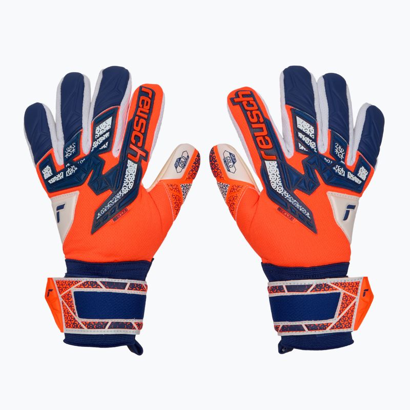 Reusch Attrakt Freegel Gold NC goalkeeper gloves shocking orange/energize blue shocking orange/energize blue 2