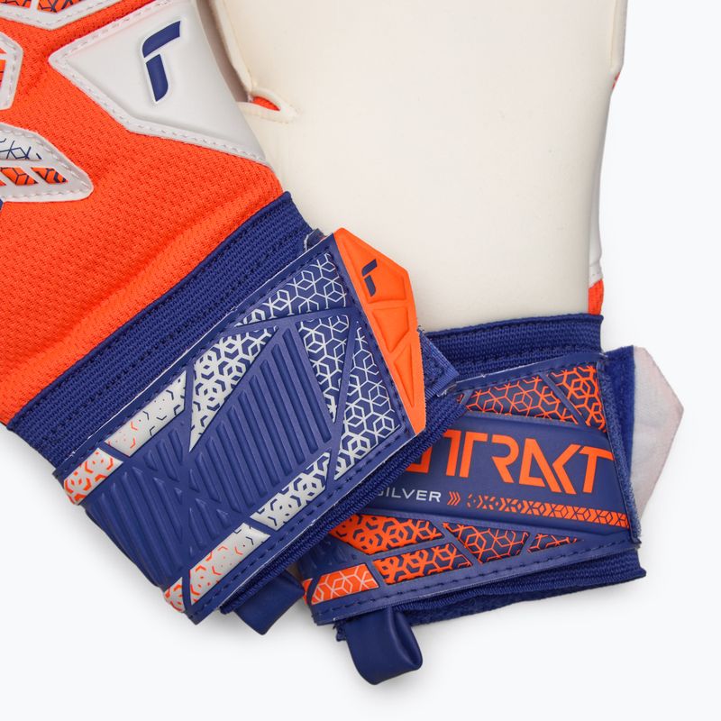 Reusch Attrakt Silver shocking orange/energize blue goalkeeper gloves 5