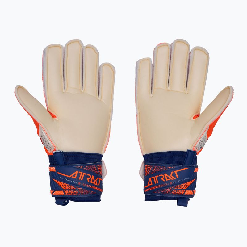 Reusch Attrakt Solid shocking orange/energize blue goalkeeper gloves 3