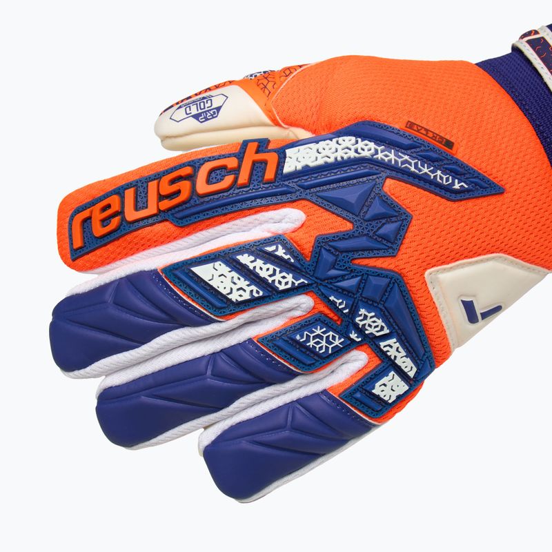 Reusch Attrakt Freegel Gold NC Junior orange/blue children's goalkeeping gloves 6