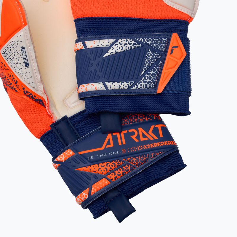 Reusch Attrakt Silver Junior goalkeeper gloves shocking orange/energize blue 5