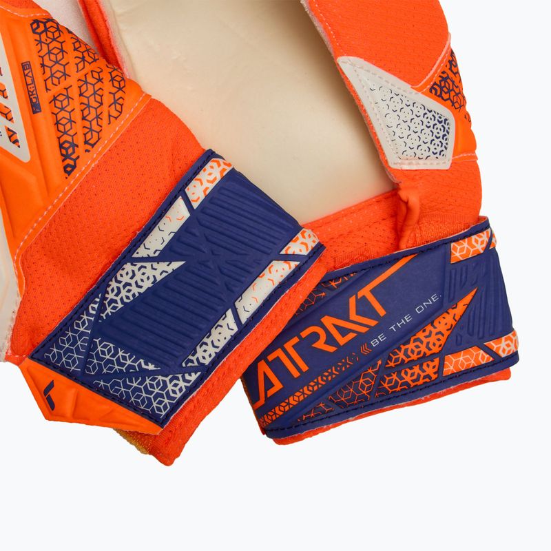Reusch Attrakt Solid Junior shocking orange/energize blue children's goalkeeper gloves 5