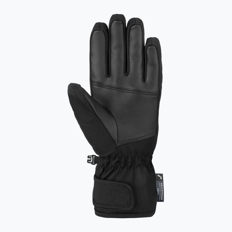 Women's ski gloves Reusch Keira R-Tex XT black/black leopard 4