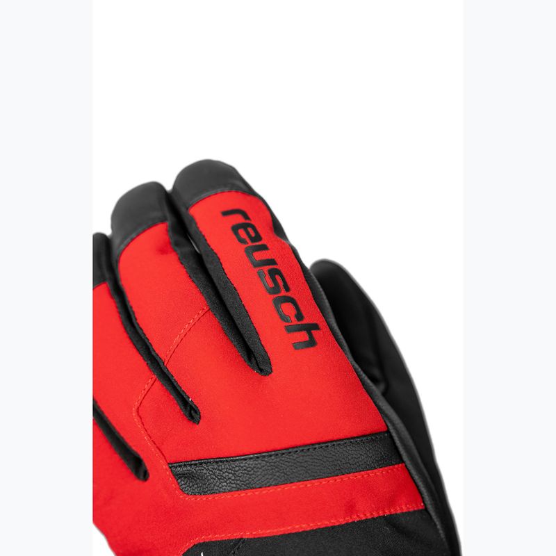 Men's ski gloves Reusch Booster Gore-Tex black/tango red 5