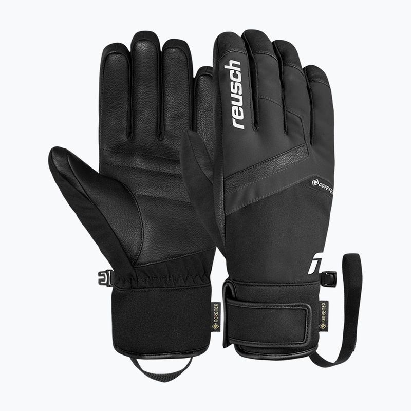 Men's ski gloves Reusch Booster Gore-Tex black/white 2