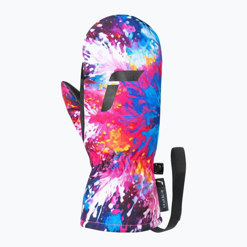 Children's ski gloves Reusch Carter R-Tex XT Junior mitten blck/multicol snowfla 3