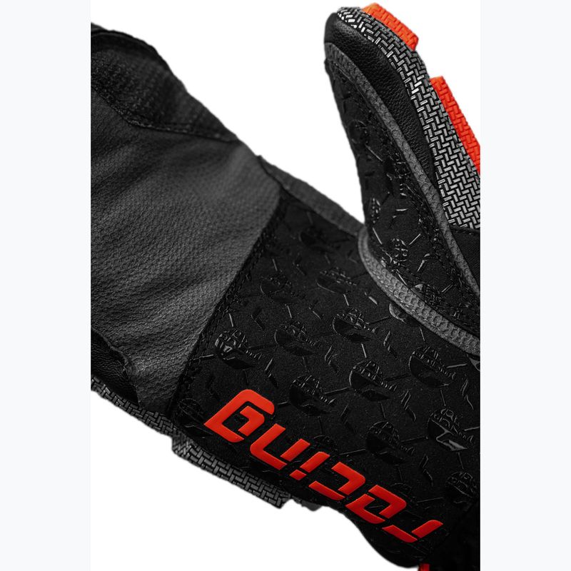 Ski gloves Reusch Worldcup Warrior GS Mitten black/silver/fluo red 7