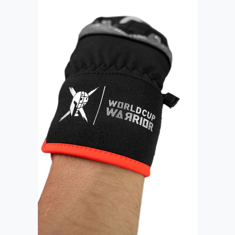 Ski gloves Reusch Worldcup Warrior R-Tex XT Mitten black/silver/fluo red 6
