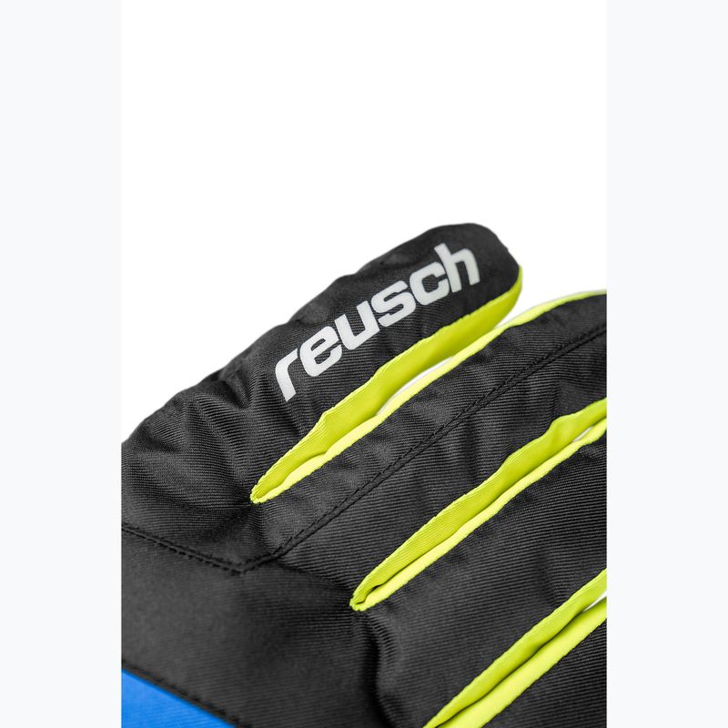 Children's ski gloves Reusch Dan R-Tex XT Junior blck/bril blu/safety yell 6