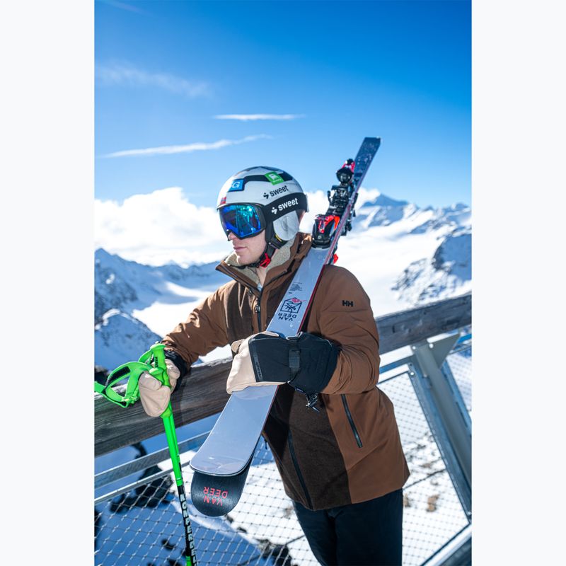 Men's ski gloves Reusch Duality R-Wool Lobster tan/black 8