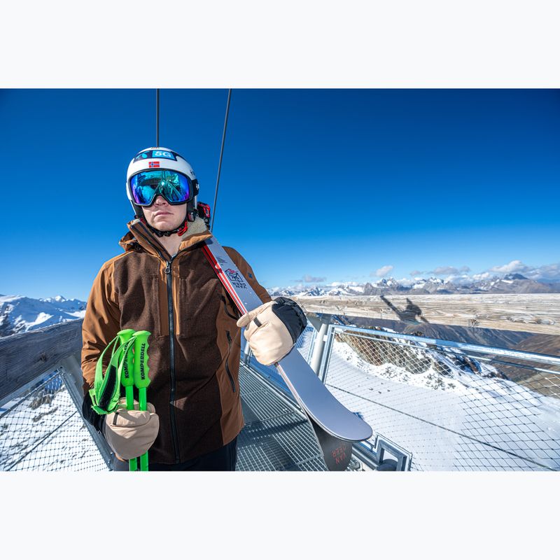 Men's ski gloves Reusch Duality R-Wool Lobster tan/black 10