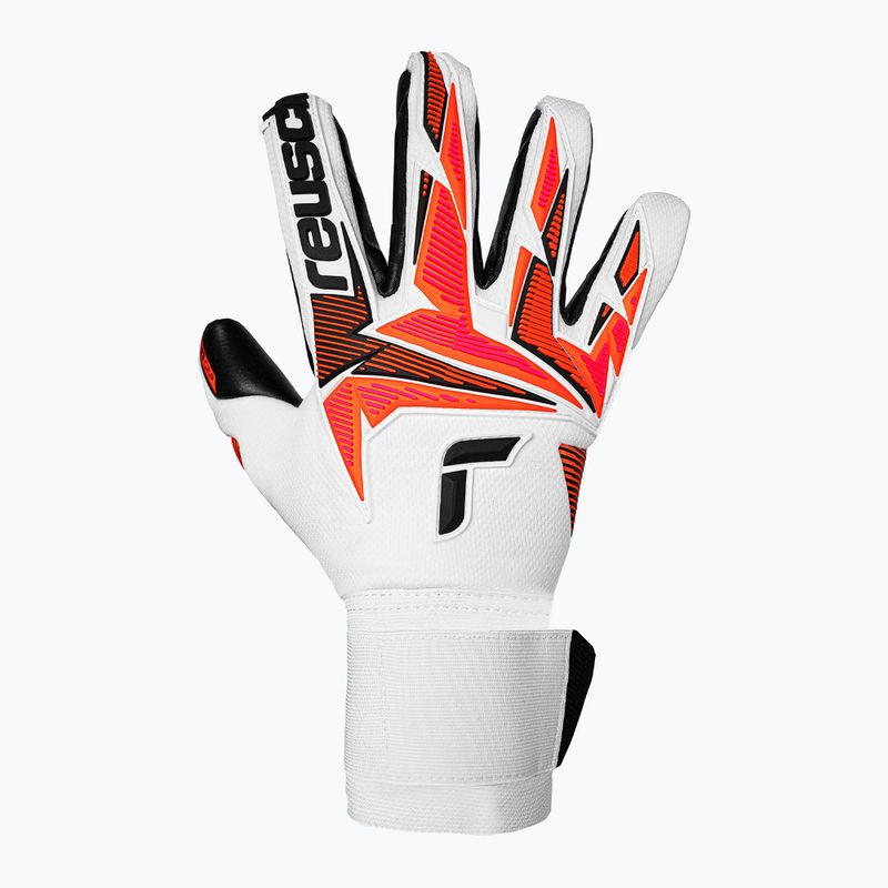 Goalkeeper gloves Reusch Attrakt Freegel Gold X white/shocking orange/black 2