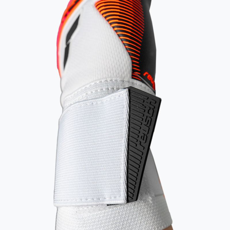 Goalkeeper gloves Reusch Attrakt Freegel Gold X white/shocking orange/black 8