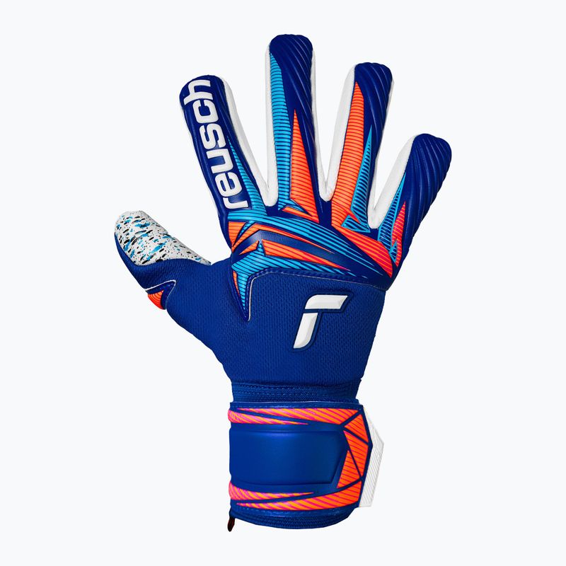 Goalkeeper gloves Reusch Attrakt Fusion NC sharp blue/white/shocking orange 2