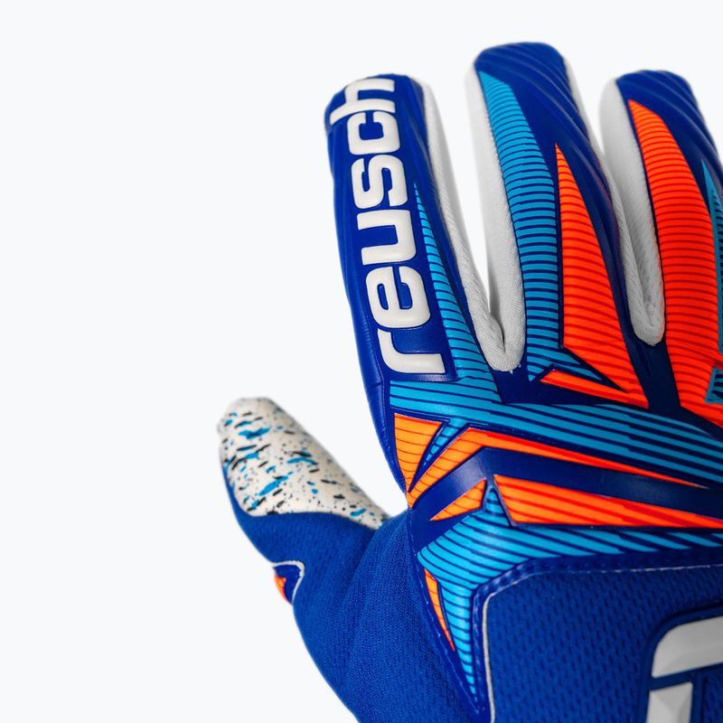Goalkeeper gloves Reusch Attrakt Fusion NC sharp blue/white/shocking orange 6
