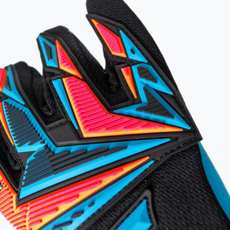 Goalkeeper gloves Reusch Attrakt Freegel Aqua black/shocking orange/aqua blue 6