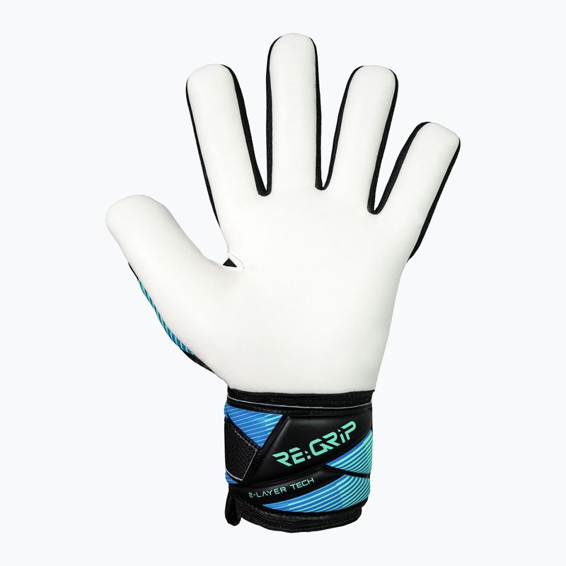 Goalkeeper gloves Reusch Attrakt RE:GRIP NC black/ocean light 4