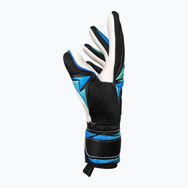 Goalkeeper gloves Reusch Attrakt RE:GRIP NC black/ocean light 5