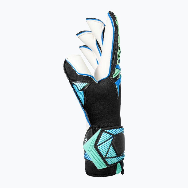 Goalkeeper gloves Reusch Attrakt RE:GRIP Evolution black/ocean light 5