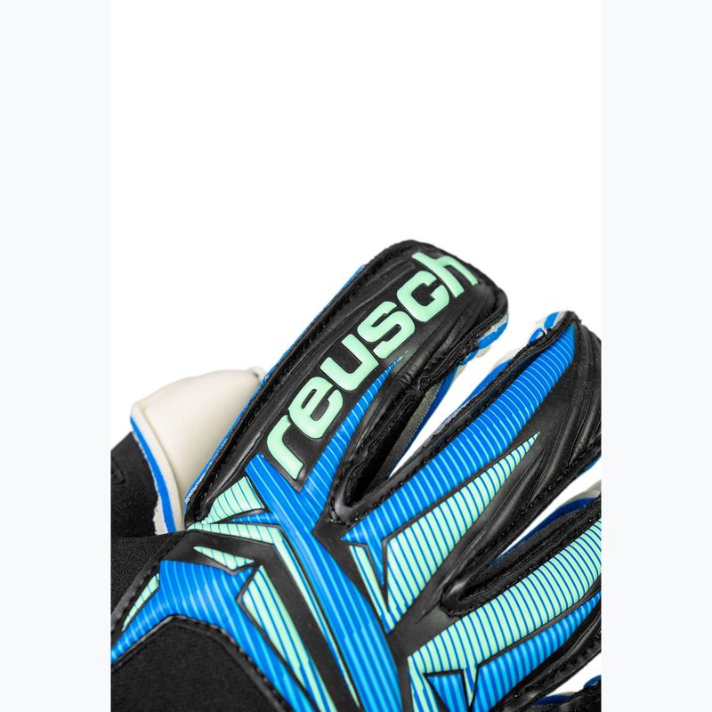 Goalkeeper gloves Reusch Attrakt RE:GRIP Evolution black/ocean light 6