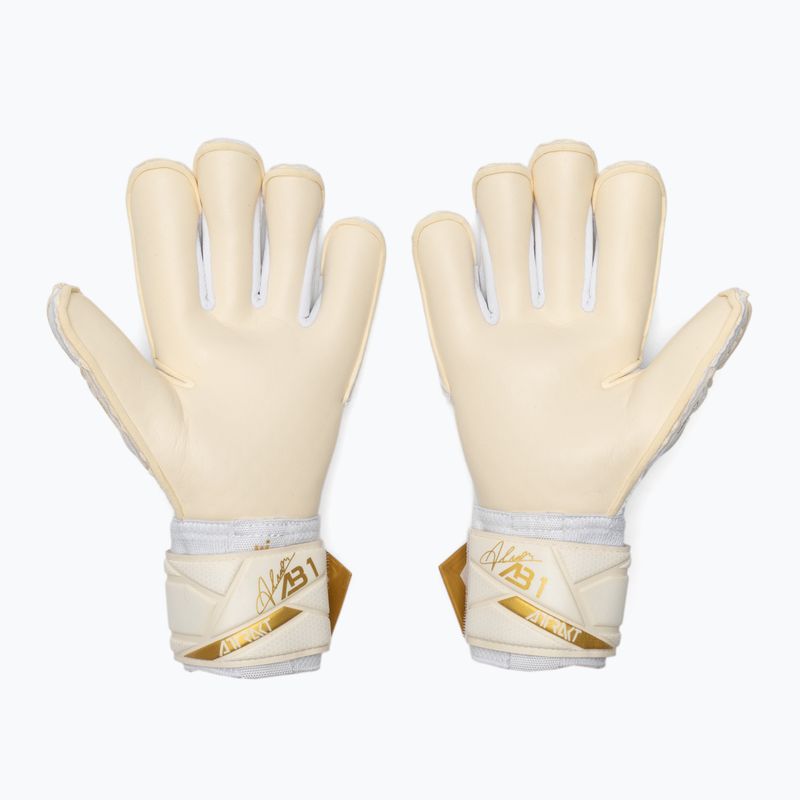 Goalkeeper gloves Reusch Attrakt AB1 Duo white/gold 3