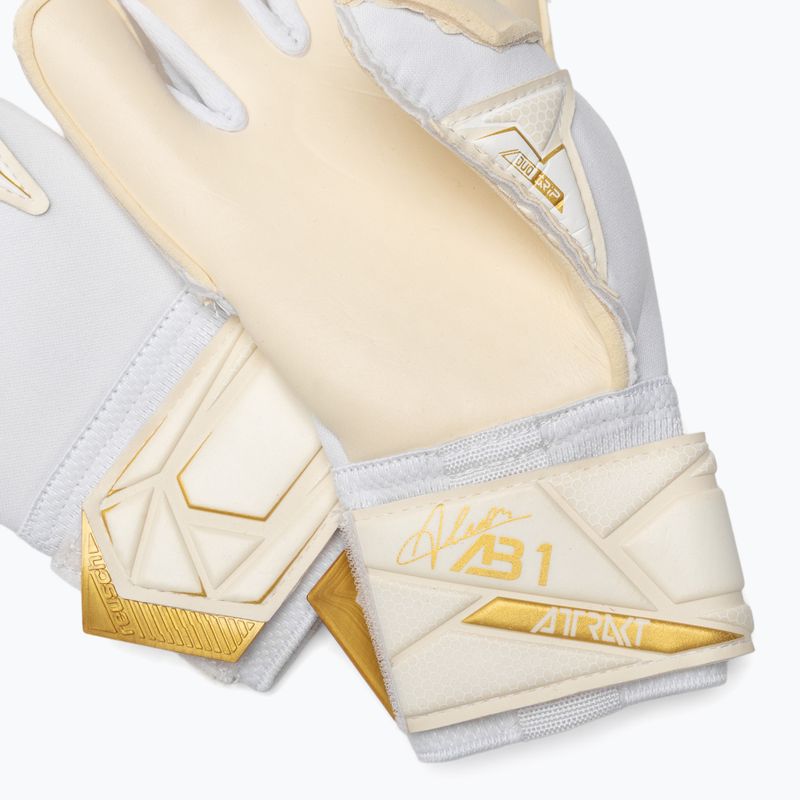 Goalkeeper gloves Reusch Attrakt AB1 Duo white/gold 5