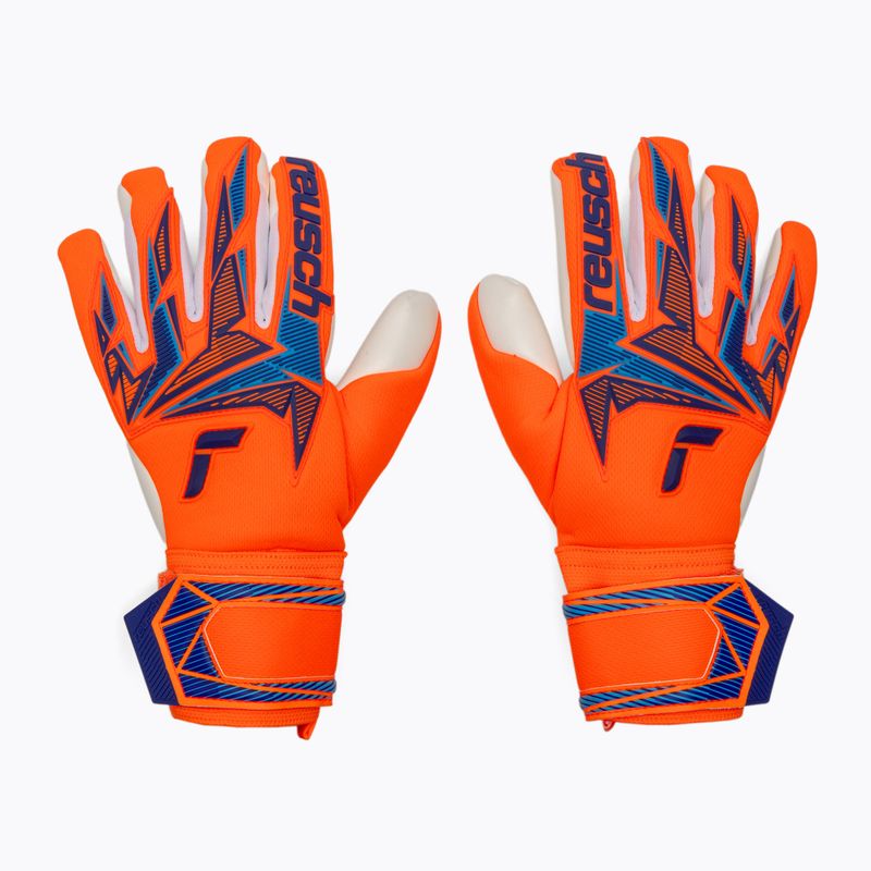 Goalkeeper gloves Reusch Attrakt Freegel Advance shocking orange/blue 2