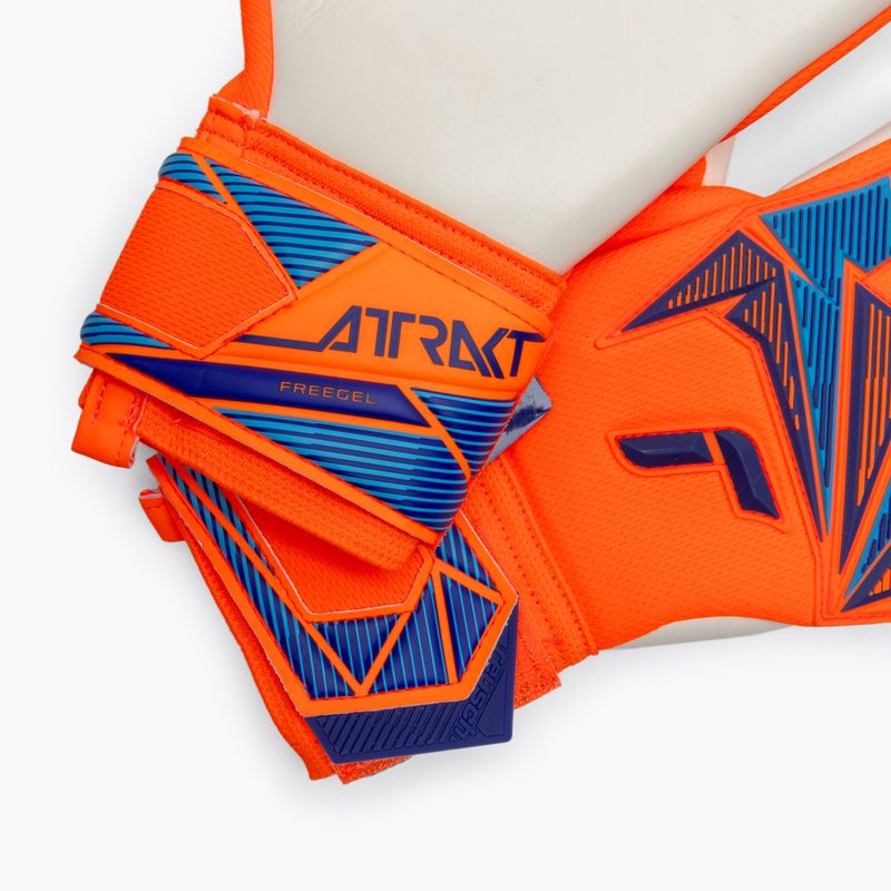 Goalkeeper gloves Reusch Attrakt Freegel Advance shocking orange/blue 5