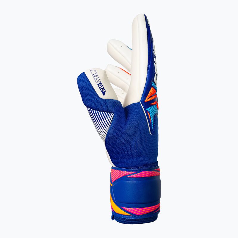 Goalkeeper gloves Reusch Attrakt Gold X NC sharp blue/white/shocking orange 4