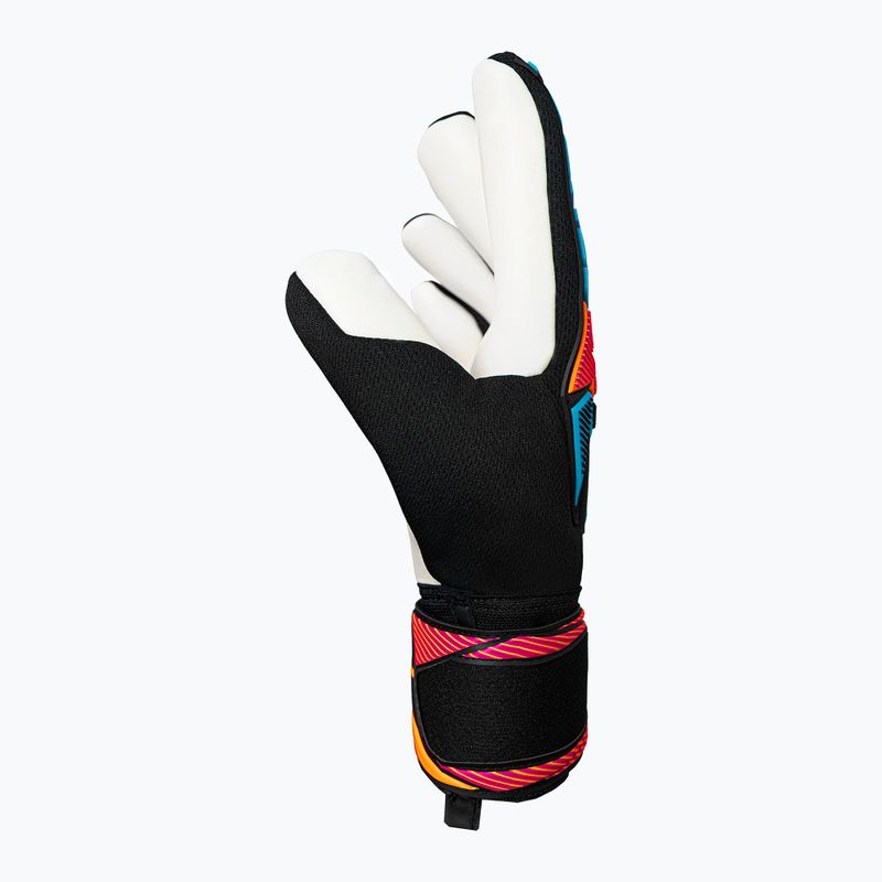 Goalkeeper gloves Reusch Attrakt Freegel Advance black/aqua blue/shocking orange 4