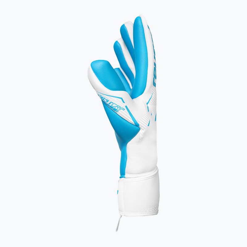 Goalkeeper gloves Reusch Fastgrip Aqua white/aqua blue 2