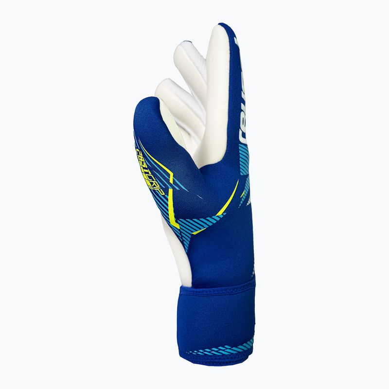 Children's goalkeeper gloves Reusch Fastgrip Advance Junior sharp blue/white 4