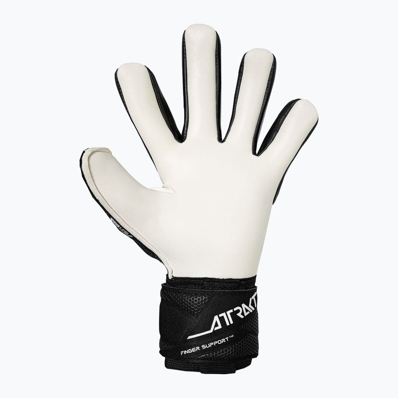 Goalkeeper gloves Reusch Attrakt Gold X NC Finger Support black/white 3
