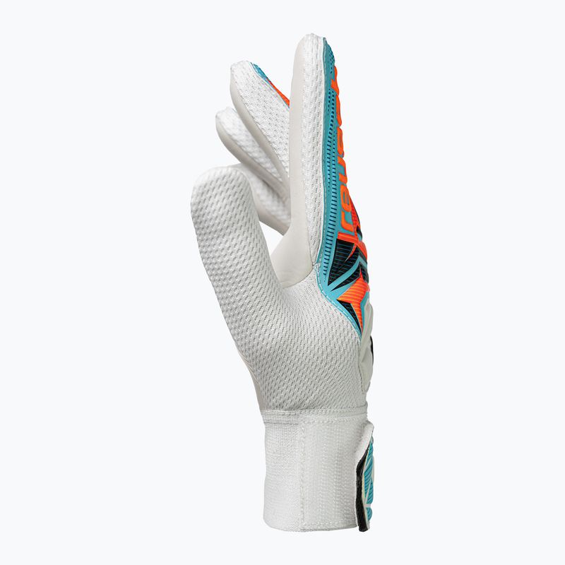 Children's goalkeeper gloves Reusch Attrakt Starter Solid Junior white/light blue 4