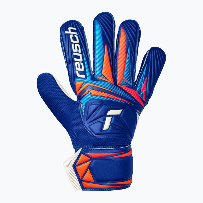 Children's goalkeeper gloves Reusch Attrakt Starter Solid Junior sharp blue/white/shocking orange 2