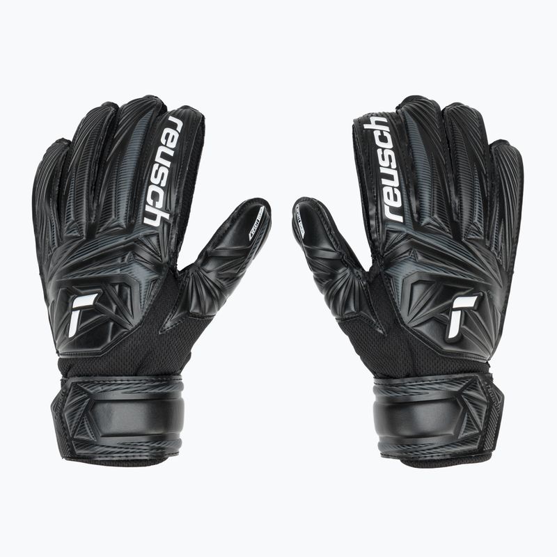 Children's goalkeeper gloves Reusch Attrakt Infinity Junior black 2
