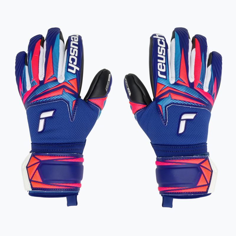 Children's goalkeeper gloves Reusch Attrakt Infinity Evolution NC Junior sharp blue/shocking orange/black 2