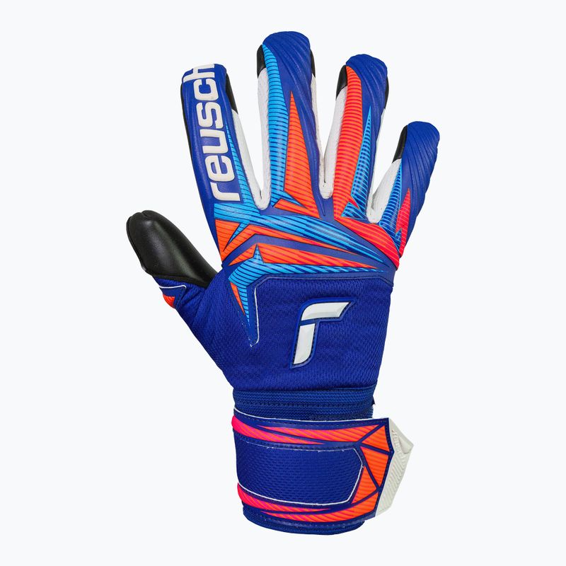 Goalkeeper gloves Reusch Attrakt Infinity Evolution NC sharp blue/shocking orange/black 2