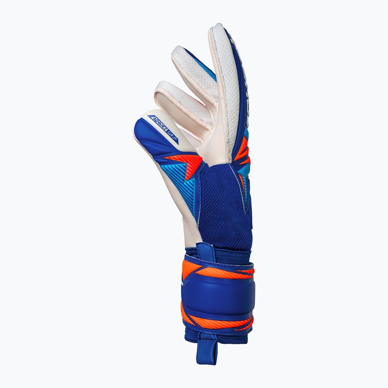 Goalkeeper gloves Reusch Attrakt Advance sharp blue/white/shocking orange 4