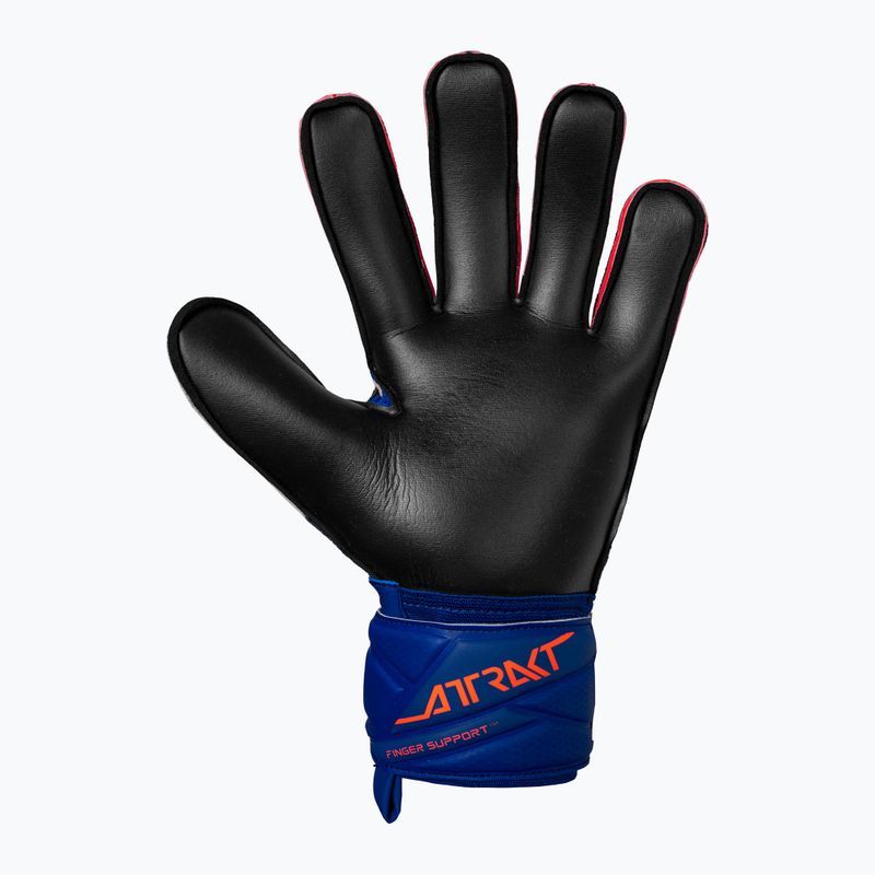 Goalkeeper gloves Reusch Attrakt Infinity Finger Support sharp blue/shocking orange/black 3
