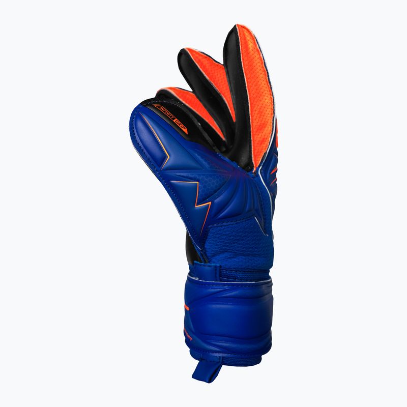 Goalkeeper gloves Reusch Attrakt Infinity Finger Support sharp blue/shocking orange/black 4