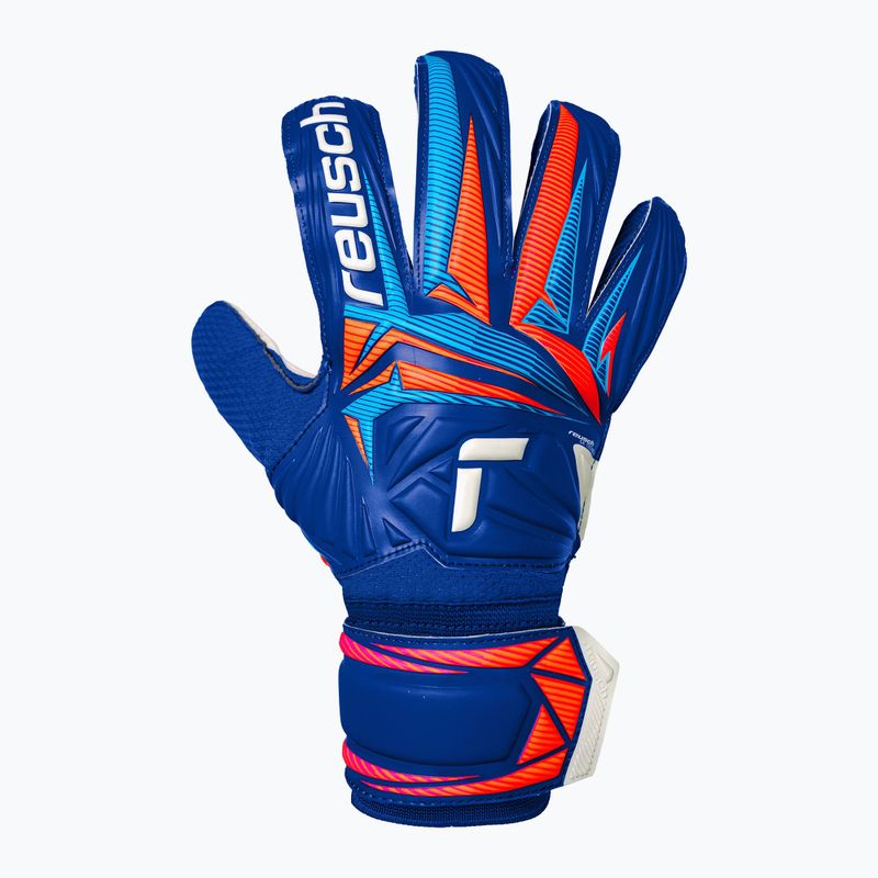 Goalkeeper gloves Reusch Attrakt Solid sharp blue/white/shocking orange 2