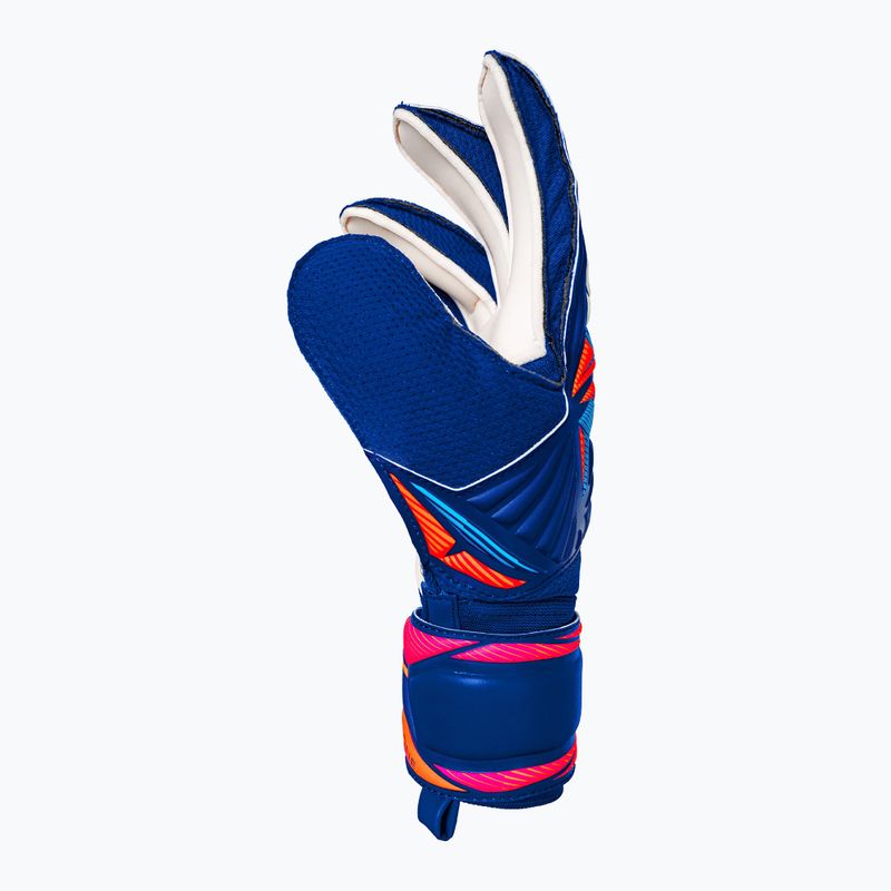 Goalkeeper gloves Reusch Attrakt Solid sharp blue/white/shocking orange 4