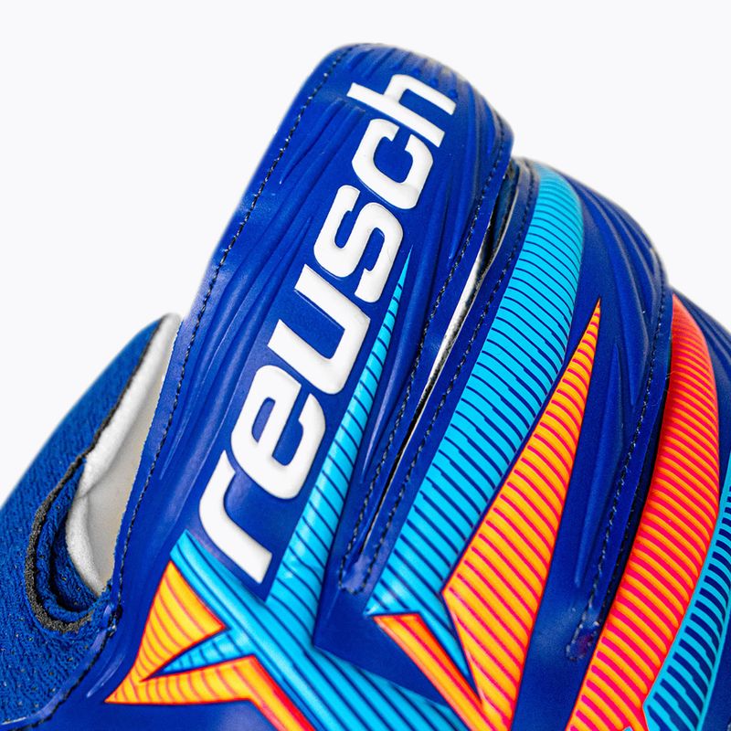 Goalkeeper gloves Reusch Attrakt Solid sharp blue/white/shocking orange 6