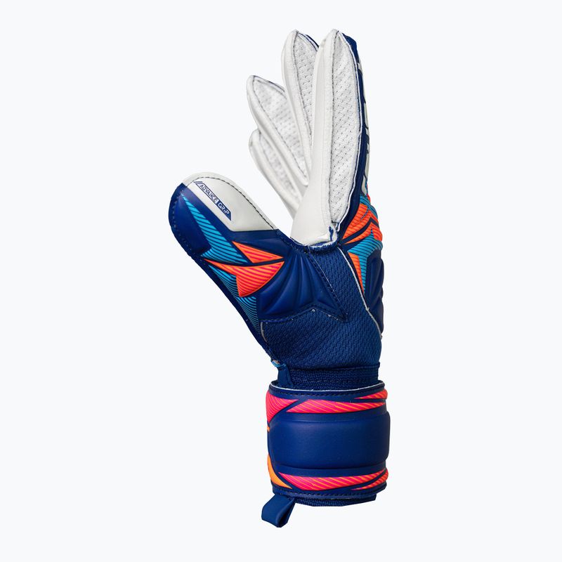 Children's goalkeeper gloves Reusch Attrakt Advance Junior sharp blue/white/shocking orange 4