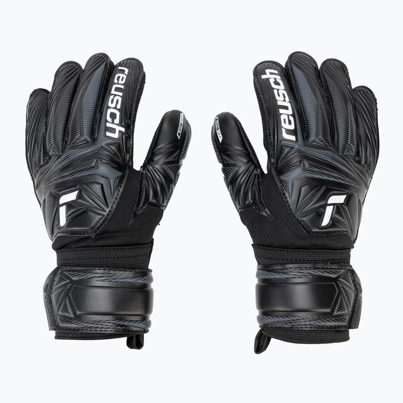 Children's goalkeeper gloves Reusch Attrakt Resist 5672615 black 2