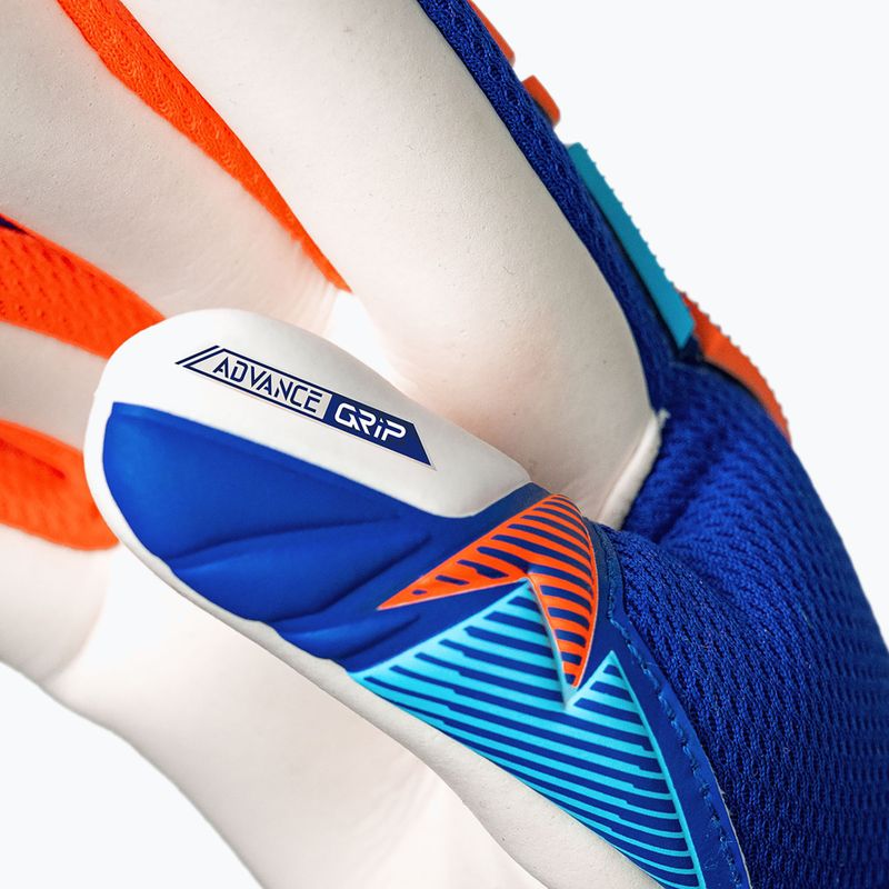 Children's goalkeeper gloves Reusch Attrakt Freegel Advance Junior sharp blue/shocking orange 8