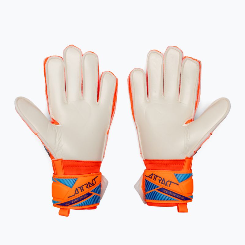 Goalkeeper gloves Reusch Attrakt Solid shocking orange/blue 3