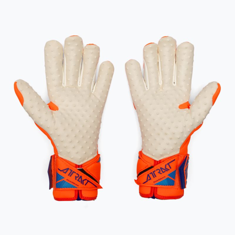 Goalkeeper gloves Reusch Attrakt SpeedBump Guardian shocking orange/blue 3